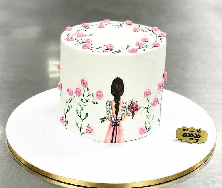 p211055-320 کیک تولد زنانه 55