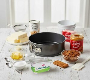 مواد چیز کیک لوتوس