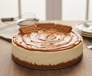 تزیین چیز کیک لوتوس